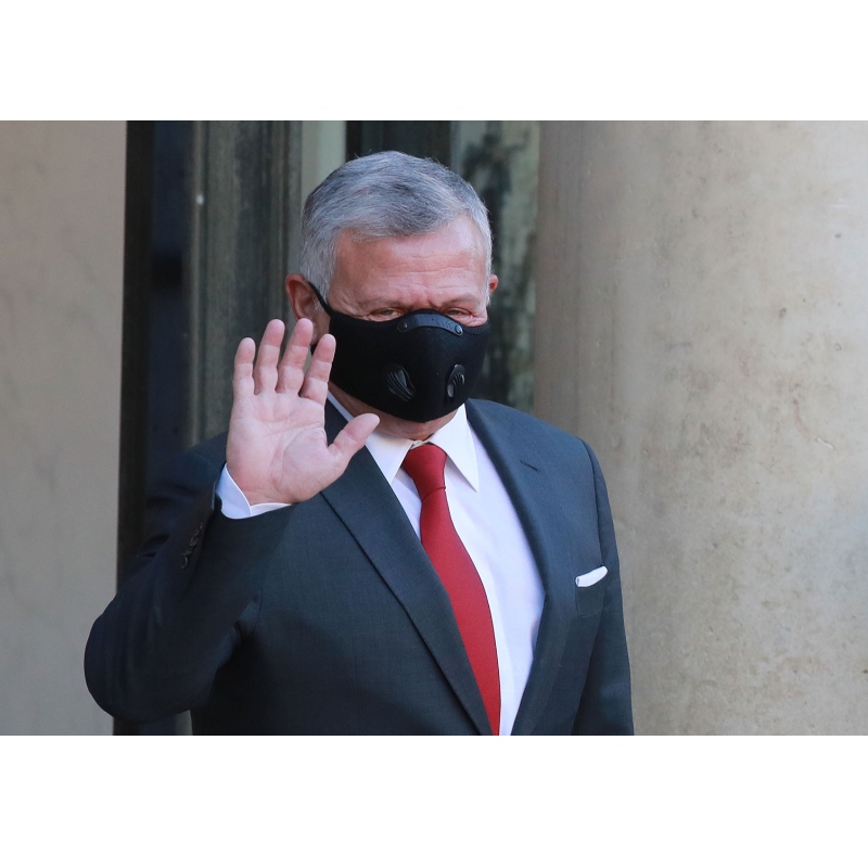 Король Иордании Абдулла получает вакцину Coronavirus