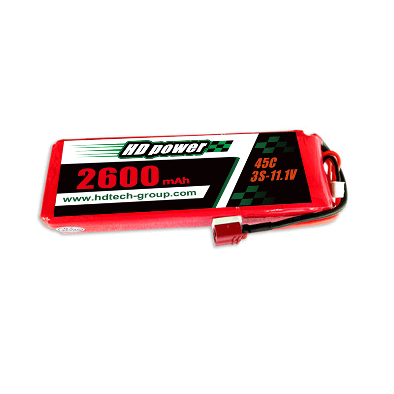 высокочистый источник питания 2600mAh 45C 3S 11.1V литиевая батарея