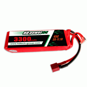 HD POWER 3300mAh 45C 3S 11.1V литиевая батарея