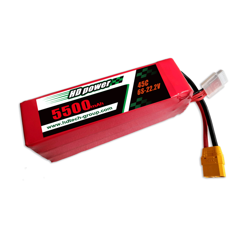 HD POWER 5500mAh 45C 6S 22.2V литиевая батарея