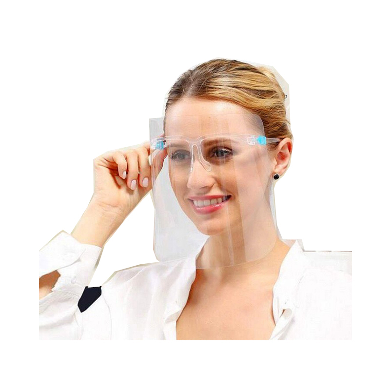 Многоразовые защитные очки с защитой от тумана, защитная маска для лица, пластиковая защита для лица с очками