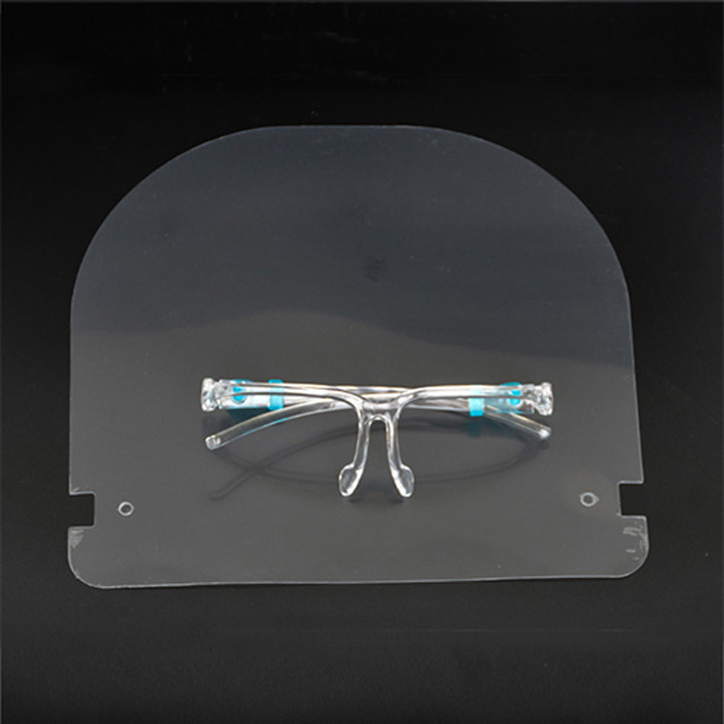 Многоразовые защитные очки с защитой от тумана, защитная маска для лица, пластиковая защита для лица с очками