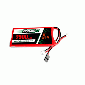 HD POWER 2500mAh 3C 2S 7.4V LiPO аккумулятор для приемника и передатчика