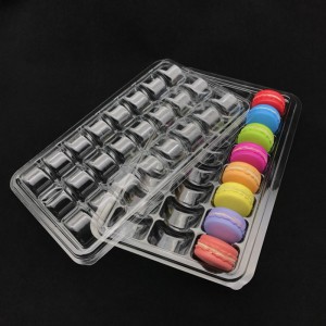 Оптовые нестандартные размеры macarons box clear candy разлагаемый ланч-бокс