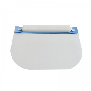 2021 EN 166 Защитный козырек для лица с защитой от царапин, защита от царапин, анфас, защитный козырек