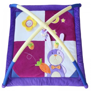 Квадратный игровой коврик - кролик