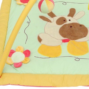 Квадратный коврик-корова