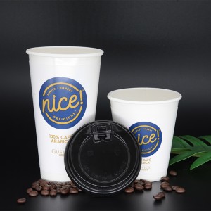 Двойной рукав 12\\/16 унций изолирует экологически чистые бумажные стаканчики для горячих и холодных напитков