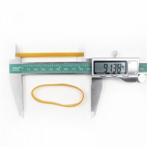 Изготовленная на заказ расширенная желтая прозрачная высокотемпературная несмещающаяся промышленная резиновая лента