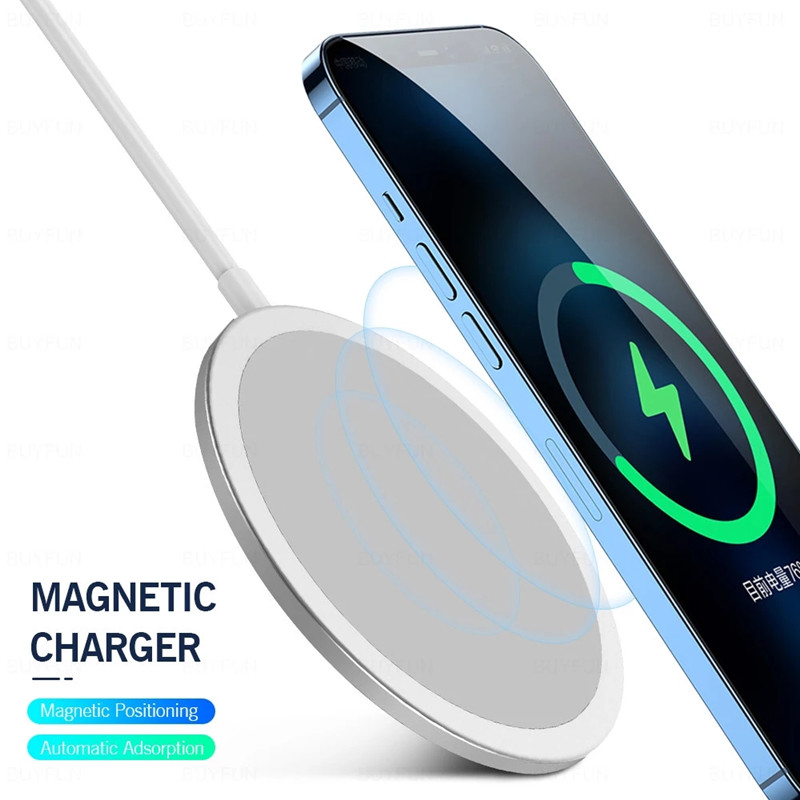 Magnetic Magsafe Беспроводное Зарядное устройство для телефона 15 Вт Портативное Magsafe Зарядное устройство для Apple iPhone 12 11 Pro Максимальная продавая Продукт Amazon Hot Style