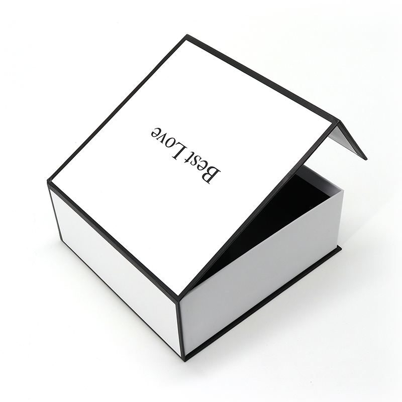 Роскошные белые магнитные клапаны бумажные коробки Flip Top подарочные коробки одежда платье ручной сумки белый почтовый ящик