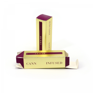 Косметическая складная коробка для переработанного бумаги Подарок бумаги Пользовательская помада Mascara Nails Польская упаковочная...