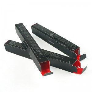 Горячая распродажа Пользовательская печатание Маленькая помада Установить складной бумаги Глянцевая блокировка для губ