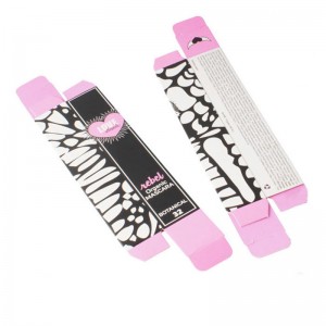 Черное и розовое искусство бумаги для ресниц