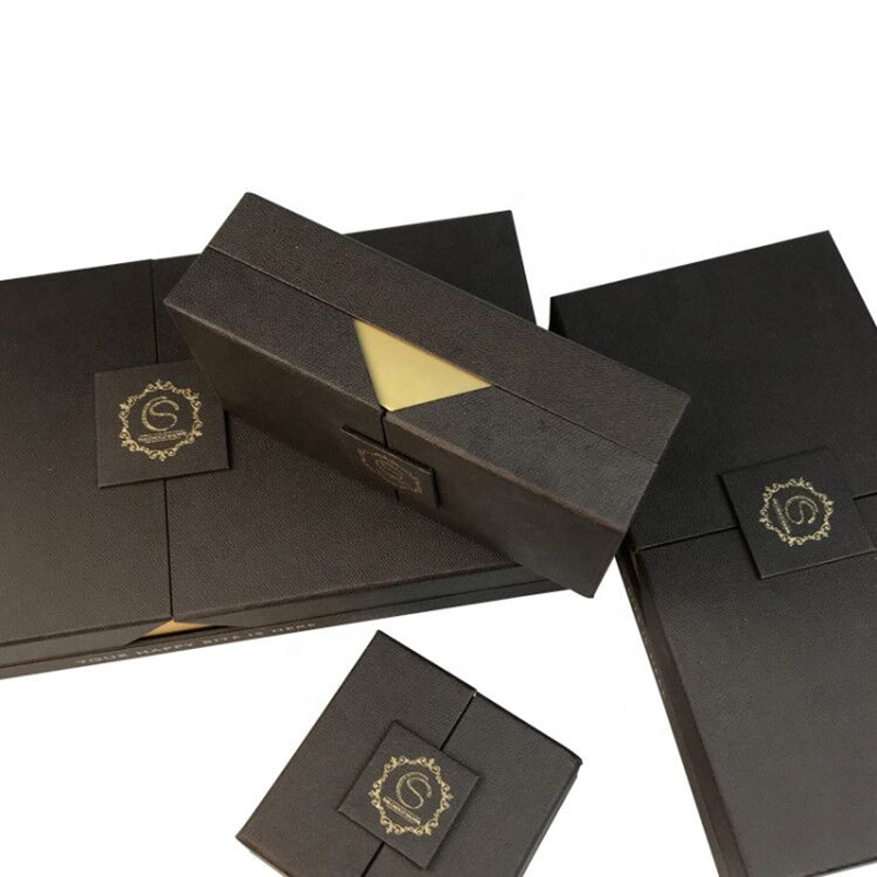 Оптом пользовательский роскошный черный шоколадный бар коробка упаковки для подарочной коробки