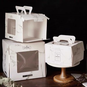 Пользовательский день рождения коробка торта складной испеченная пищевая упаковка