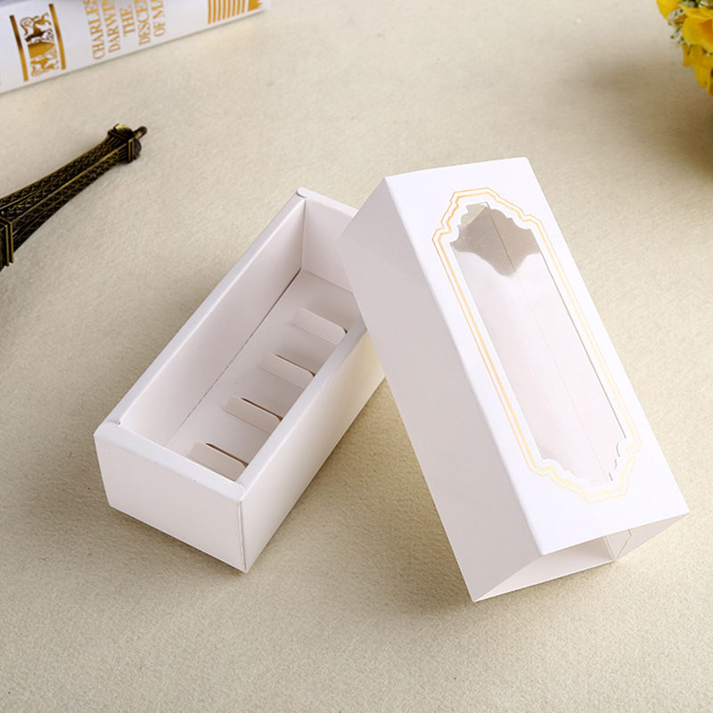 Переработка ящика Тип хранения коробка пищевой коробку белый макарон бумажный ящик