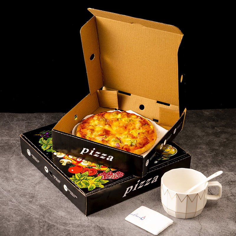 Cheap пользовательская коробка пиццы дизайна печати логотипа