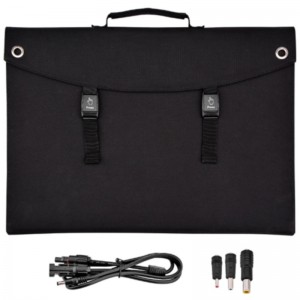 Портативный складной зарядное устройство для солнечных батарей 60W 18V для кемпинга.