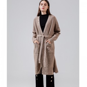 Свободные, стильные и случайные австралийские шерсти Cardigan65005#