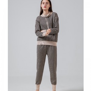 Модный досуг Trend All-Match Qianbird-Type вязаный двухсекционный костюм 68015#