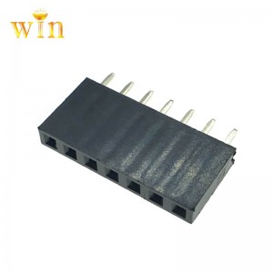 1x7P 180 ° Вертикальный DIP-контактный заголовок женский розетка H8.5mm
