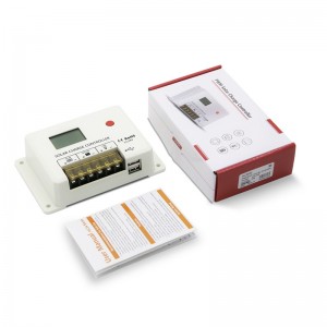 Новый SRNE PWM 10A 20A 30A 30A контроллер солнечного заряда 12V 24V автоматический ЖК-дисплей двойной USB 5V/2A порта для свинцовой кислоты литиев...