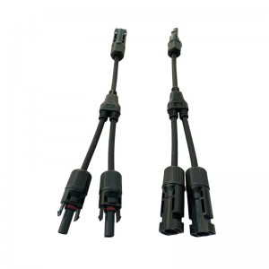 Солнечный фотоэлектрический разъем Y Тип 2 Филиал От одного до двух Водонепроницаемый Водонепроницаемый Мужской и женский Солне...