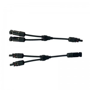 Солнечный фотоэлектрический разъем Y Тип 2 Филиал От одного до двух Водонепроницаемый Водонепроницаемый Мужской и женский Солне...