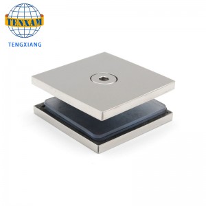 Китайский Производитель Стекло Холдинг Зажимы Chrome 2 * 2 дюймовый Клип Латунный Стекло Дверной Дверь Зажим Дверь&Оконные Шарниры 8-1...