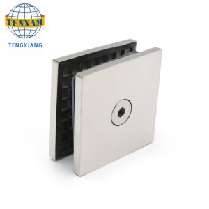 Китайский Производитель Стекло Холдинг Зажимы Chrome 2 * 2 дюймовый Клип Латунный Стекло Дверной Дверь Зажим Дверь&Оконные Шарниры 8-1...