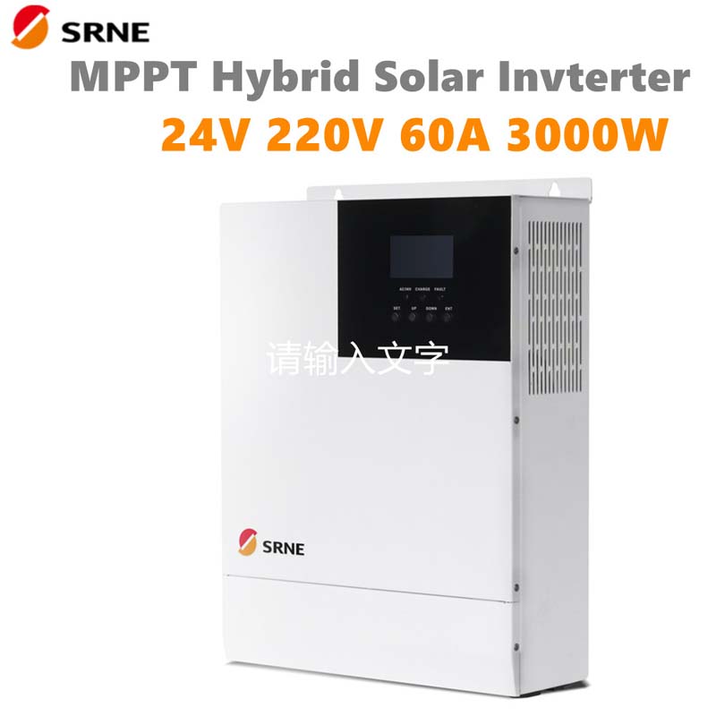 SRNE 3000W All-In-One MPPT Hybrid солнечный заряд инвертор 24V 220VAC Pure Sine Wave 60A MAX PV 100V OFF-GRID инвертор