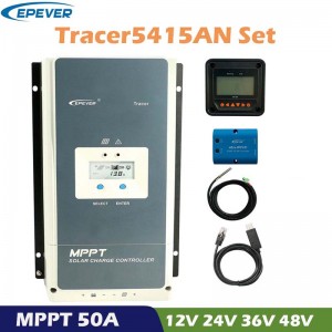 Pever Tracer 50A MPPT Солнечный контроллер заряда 12V 24V 36 V48V Авто ЖК-дисплей Солнечная панель Регулятор батареи Гибридный контроллер