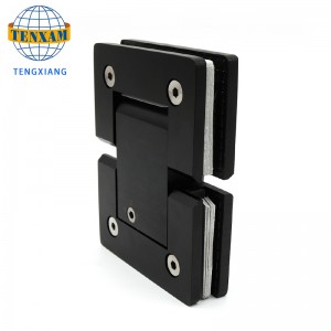 Ванная комната Черная стеклянная дверь шарнира регулировка душевой двери шарнир петли