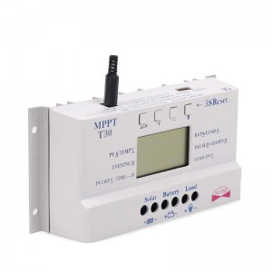 MOPPT T30 30A контроллер солнечного заряда 5V USB зарядное устройство 12V 24V автоматическая солнечная батарея батареи ЖК-дисплей зарядное ...