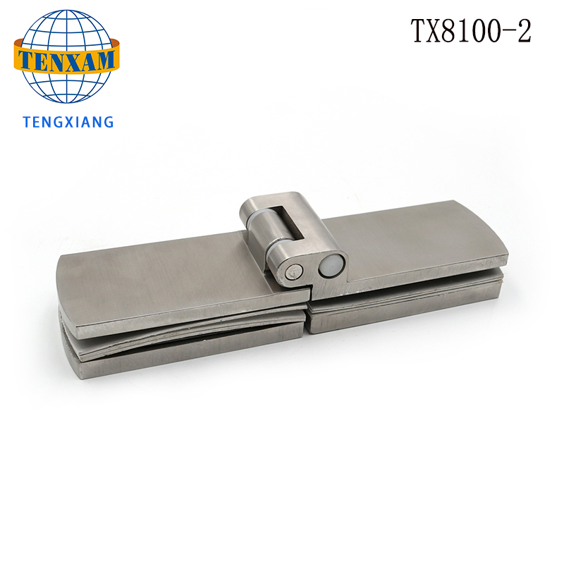 Оборудование для ванной комнаты Сверхмощные Длинные складные 180 градусов Душ Душ Стекло к стеклу Свободный шарнир