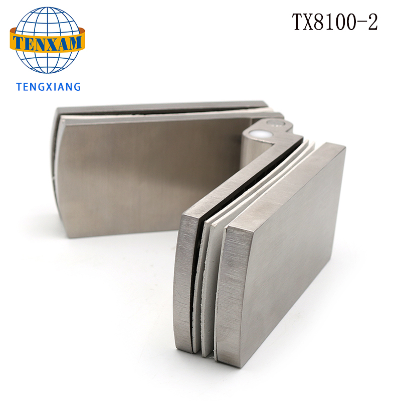 Оборудование для ванной комнаты Сверхмощные Длинные складные 180 градусов Душ Душ Стекло к стеклу Свободный шарнир