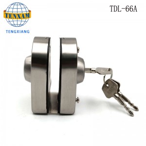 Отель Ванная комната Безрамная стеклянная дверь Двойной Замок Из Нержавеющей Стали Стеклянная Защелковая дверь 8 ~ 12 мм Скользящ...