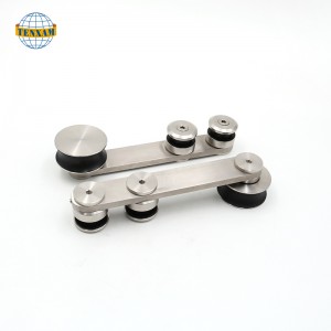 Стеклянная дверь скользящая система раздвижные двери висит с раздвижными колесами из нержавеющей стали