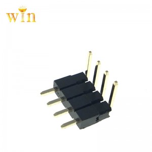 2,54 мм 2p ~ 40p 90 ° правый угол наклона два пластика добавляют разъем заголовка PIN