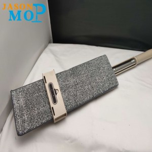 JASON NEW Бесплатная ручная стирка моющих швабр из микрофибры со стержнем из нержавеющей стали для бытовой химии (JS-B2009)