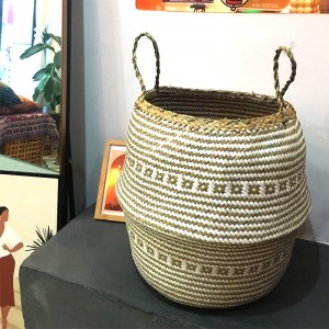 Водная круглая декоративная корзина черный