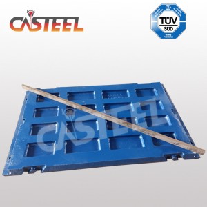 Terex JW40 Mobile Crusher Lister, челюсть клина Toogle Jaw Guard (1)