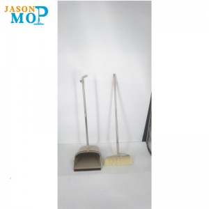 Пластиковый материал бытовой уборки длинной пыли с метлой, метлой Dustpan и Squeegee