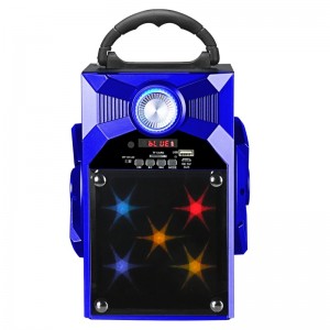 FB-BS8868S Портативный Bluetooth-динамик со стеклянным зеркалом светодиодное освещение