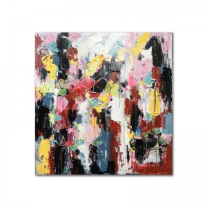 Фабрика Оптовая Красочная Костюм Костюм Ручная Прекращение Акриловая Картина Декор Стены Абстрактные Работы Холст Масло для го...