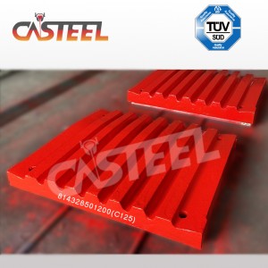 Высокий марганец C125 Chrome Материал в запасные части Fixe челюсть