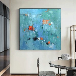 Ручная роспись масляной живописи квадратный холст абстрактный рисунок дома украшения для гостиной искусства Другие картины Cuadro