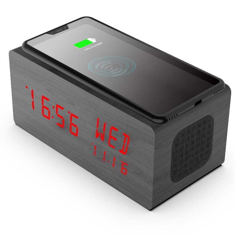 FB-CR8J780X Bluetooth Clock Radio с помощью беспроводного зарядного устройства QI