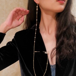 Серьги с присоединением брошь